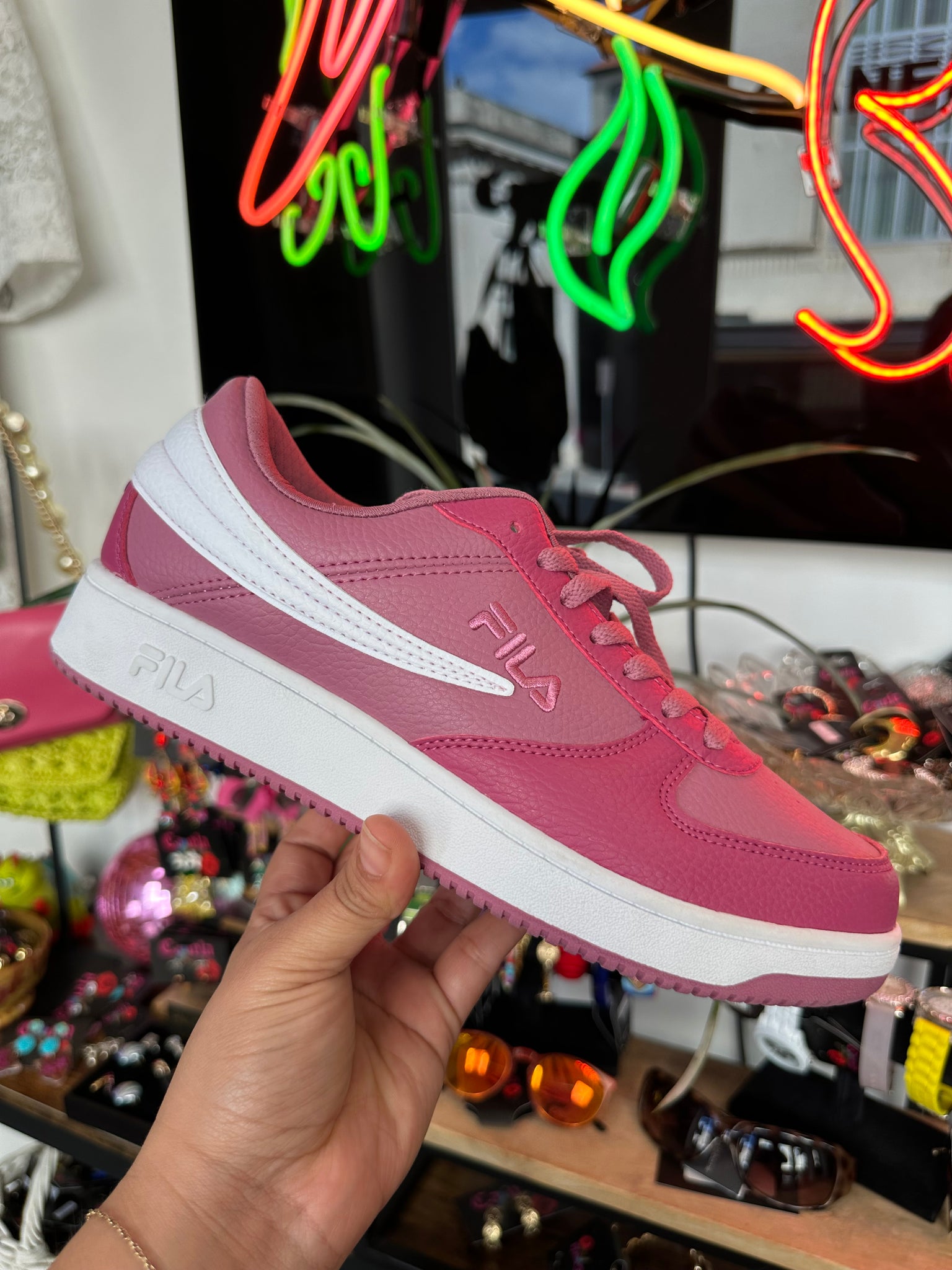 FILA A-LOW Sneakers Heather Rose/White/Malaga Size Women’s 11