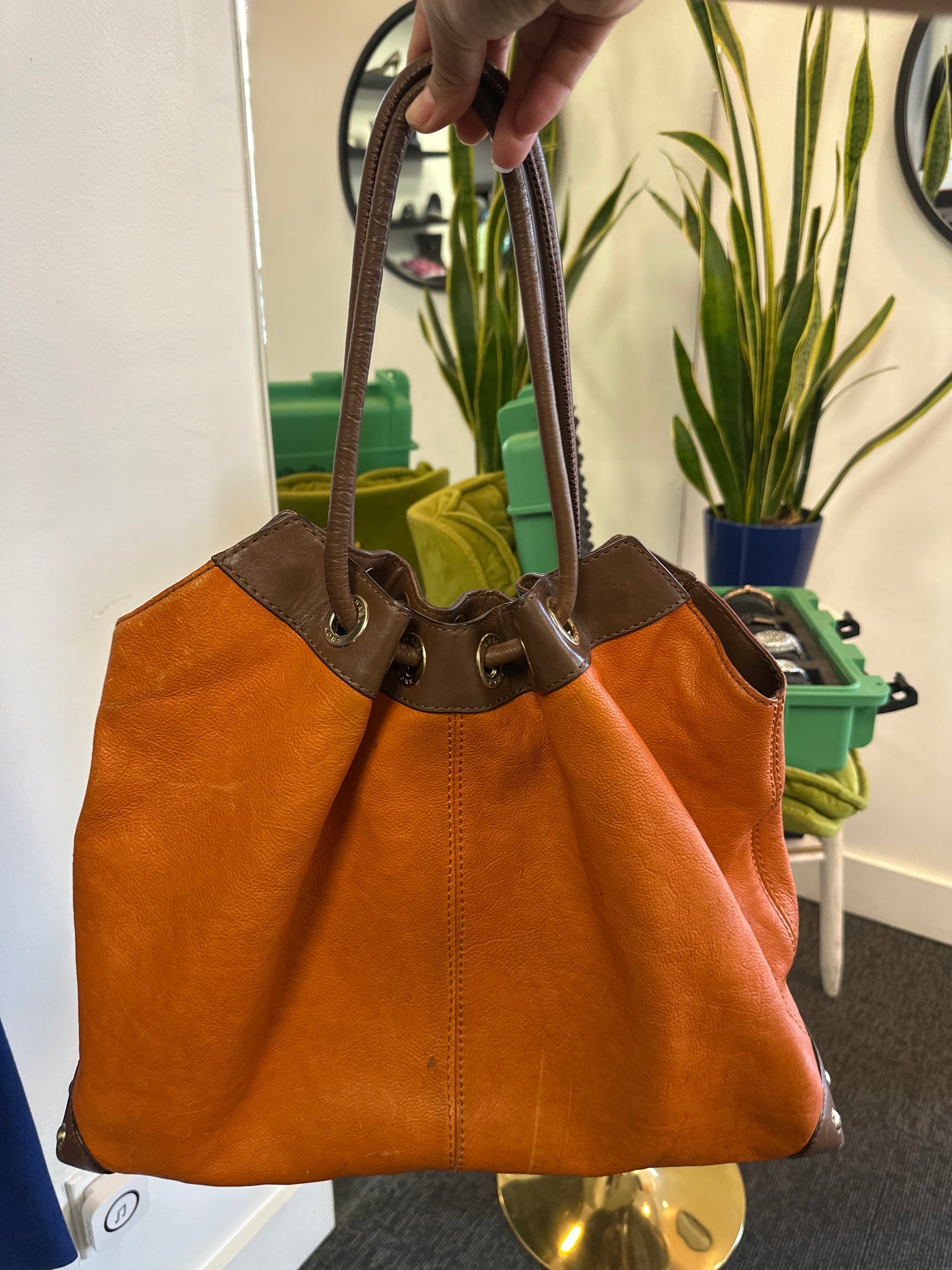 Barbra | MK tote burnt orange
