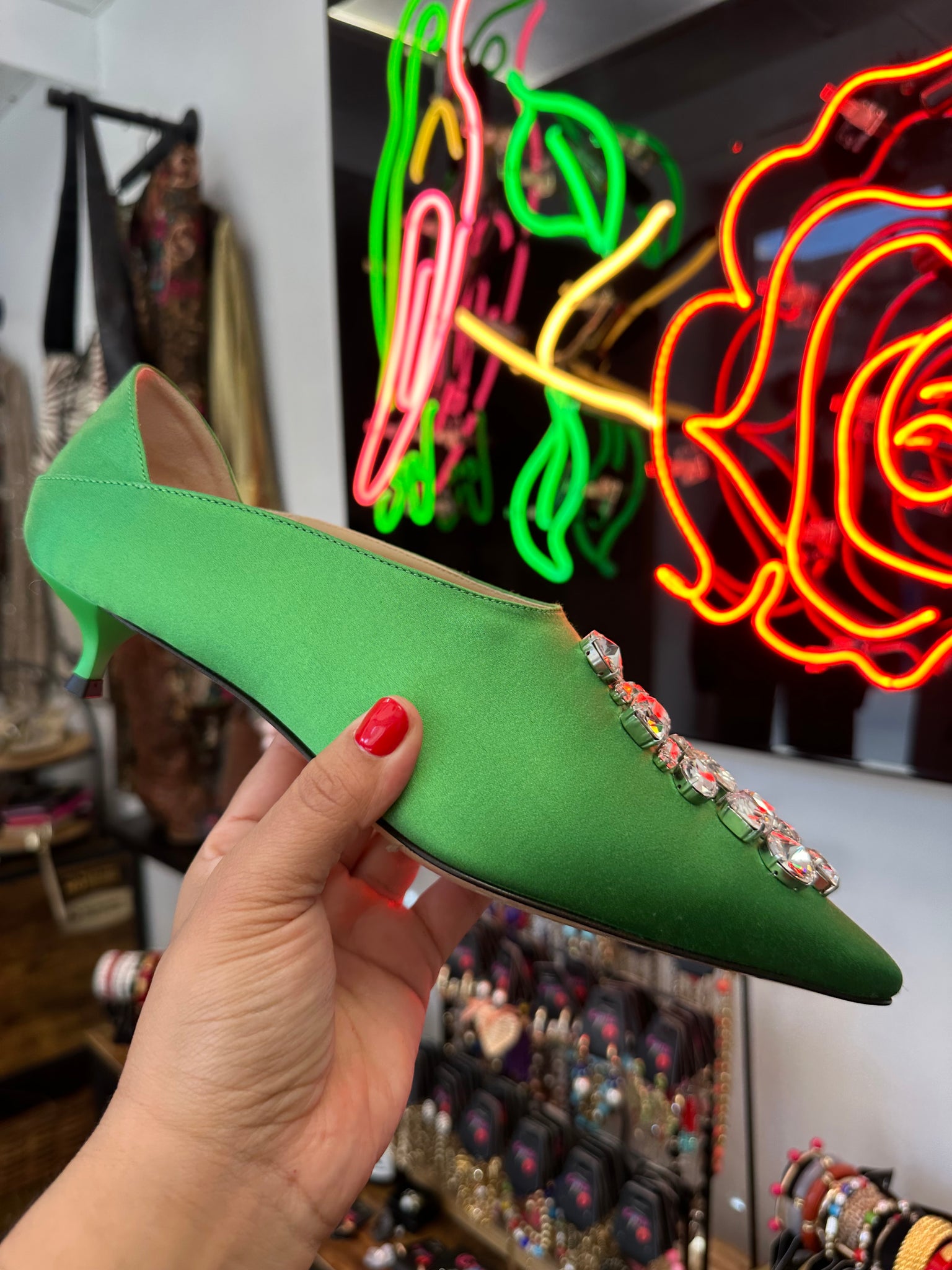 Kiki Price Ether in Kelly Green | 8.5