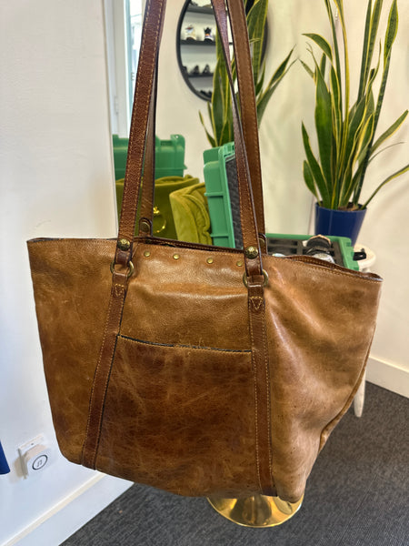 Barbra | PN LN GENUINE LEATHER TOTE