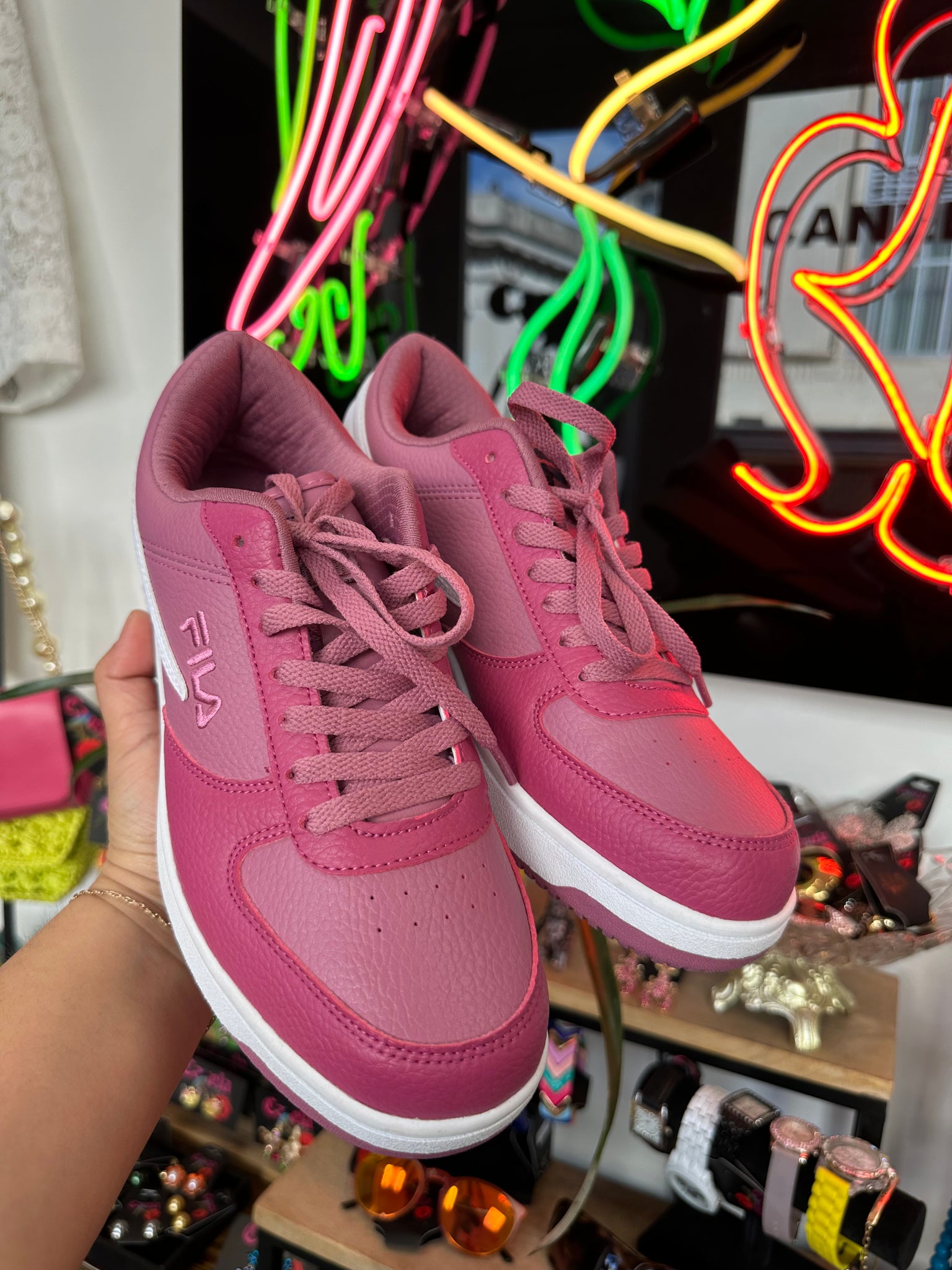 FILA A-LOW Sneakers Heather Rose/White/Malaga Size Women’s 11